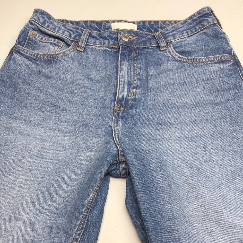 H&M Blue Straight Leg Jeans with Classic Style